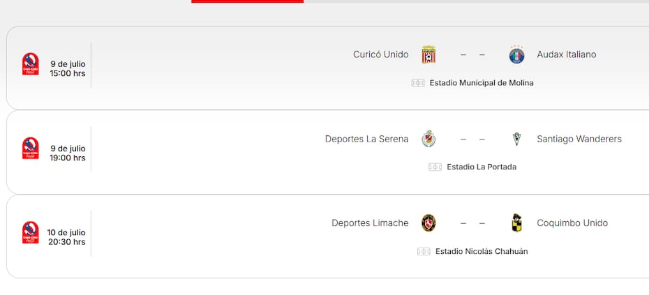Cuartos de final ida.