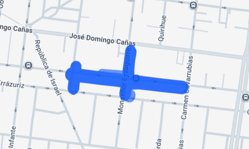 El corte afectará a este sector de la comuna. Foto: Enel.