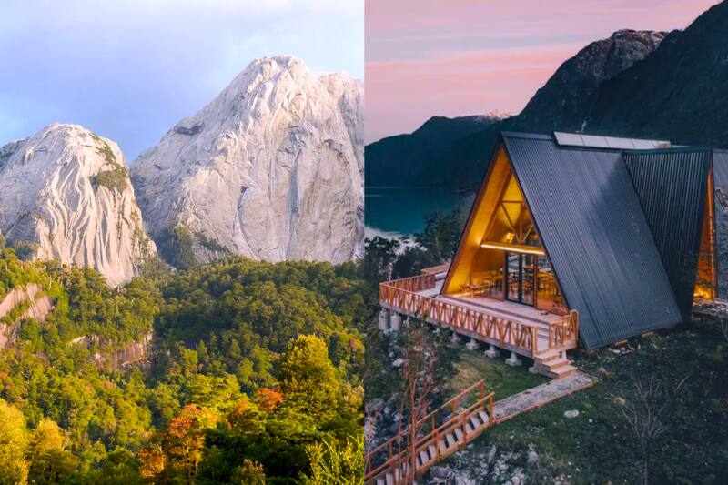 Descubre un hermoso paraíso que incluye lagos y grandes montañas.