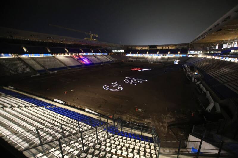 el nuevo estadio de la UC está ad portas de su inauguración.