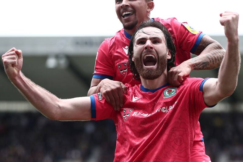 Así celebró Ben Brereton su último gol con el Blackburn Rovers. (Foto: @Rovers)