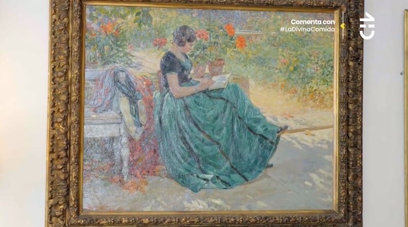 mostró un cuadro que le regaló su bisabuelo a su abuelo.