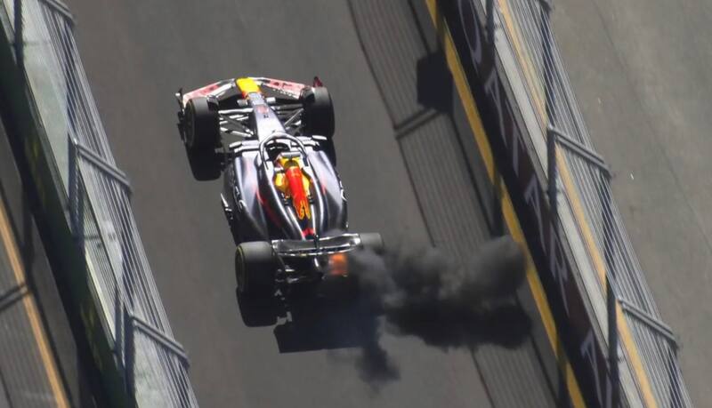 tuvo que abandonar la carrera.