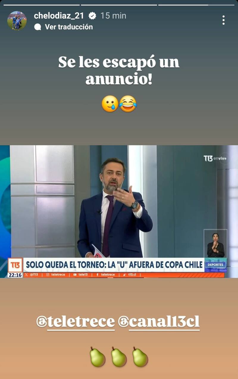 Marcelo Díaz se refirió al error de Canal 13.