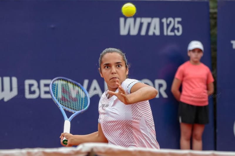 La Pequeña Gigante cayó por parciales de 6-1 y 6-2 en los cuartos de final del WTA 125 de Tucumán. Foto: GussoSport