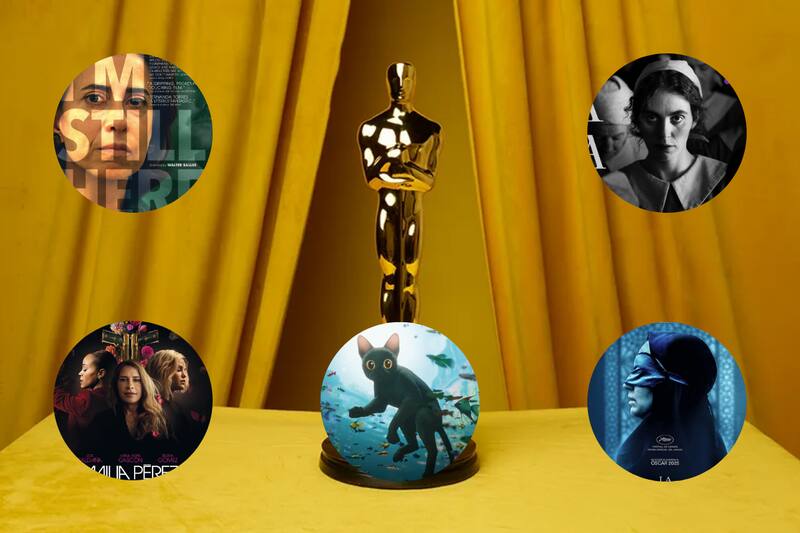 Entre los nominados, se encuentran Flow, Emilia Pérez y Aún Estoy Aquí.