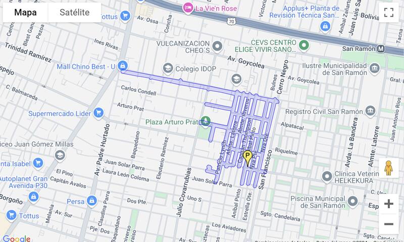 Calles de San Bernardo que enfrentarán un nuevo corte de agua.