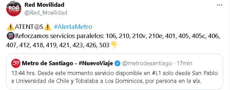 Refuerzos de la Red de Movilidad.