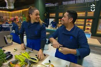 "¿Me vas a domar?": El coqueto comentario de Giovanni Cárdenas a Natalia Duco en "El Discípulo del Chef"