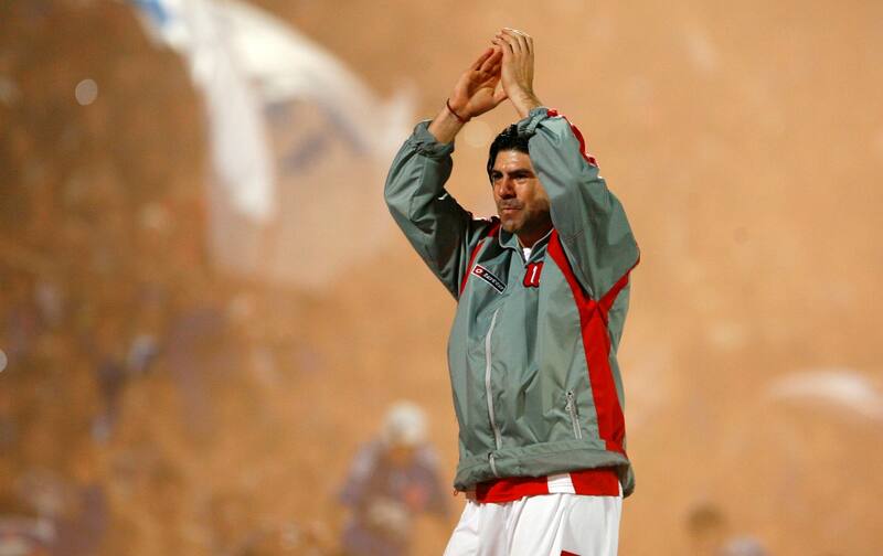 Marcelo Salas sorprendió con David Trezeguet y Enzo Francescoli en su adiós. Foto: Aton.