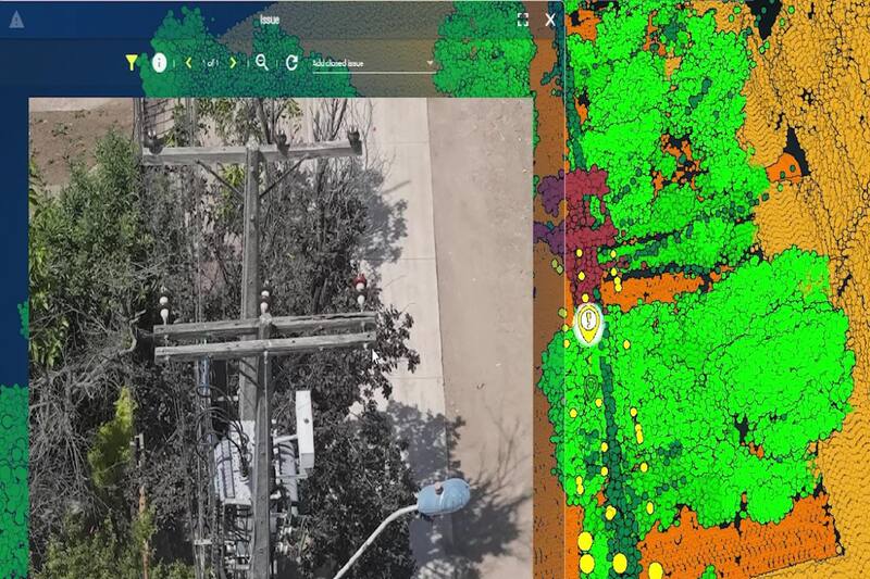 Foto tomada con dron para detectar los lugares que requieren intervención.