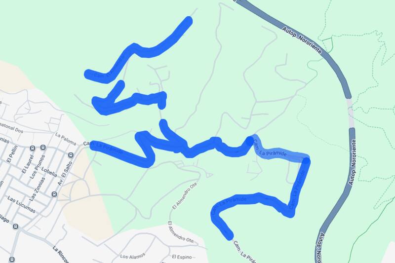 Sector afectado por el corte de luz.