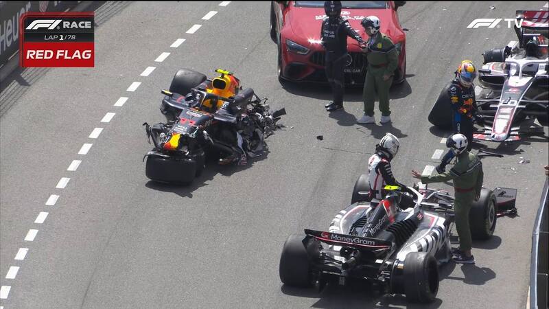 Accidente Checo Pérez en el Gran Premio de Mónaco