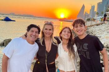 María Alberó, Mía Pascale e Iván Jr. tuvieron alocado festejo de por el triunfo de Argentina