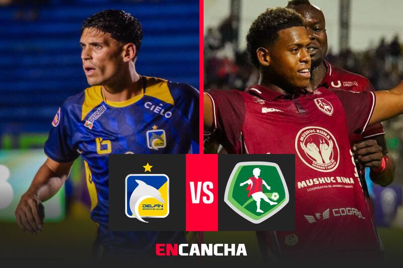 por la fecha 16 de la Liga Pro. Foto: RRSS Delfín y Mushuc Runa.