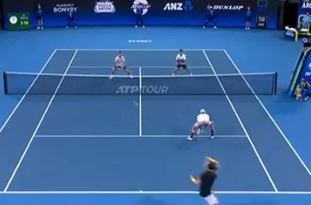 ¡A lo Rafa Nadal! El espectacular passing shot de Teymuraz Gabashvili en la ATP Cup