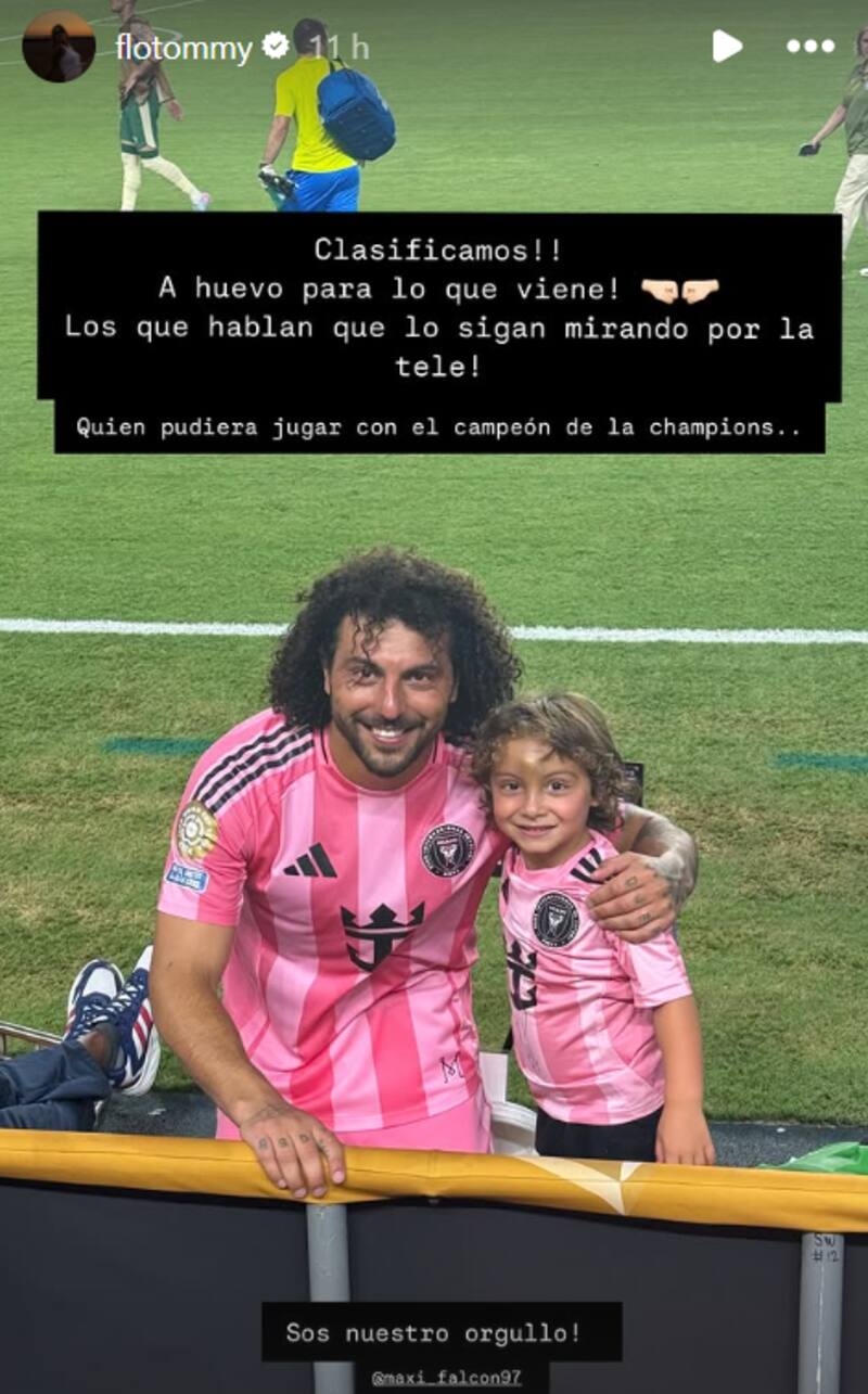 El mensaje de la esposa de Maxi Falcón en Instagram