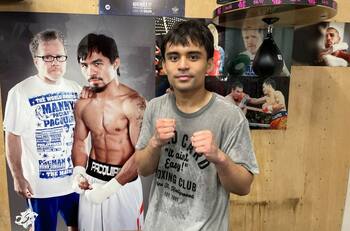 ¡Pinta para ser igual o mejor que su padre! Emmanuel Pacquiao Jr. muestra sus movimientos de boxeo