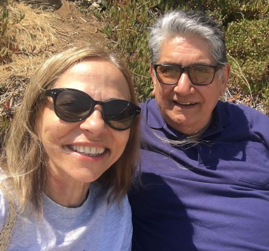 Isabel Plá junto a su esposo. Foto: Instagram.