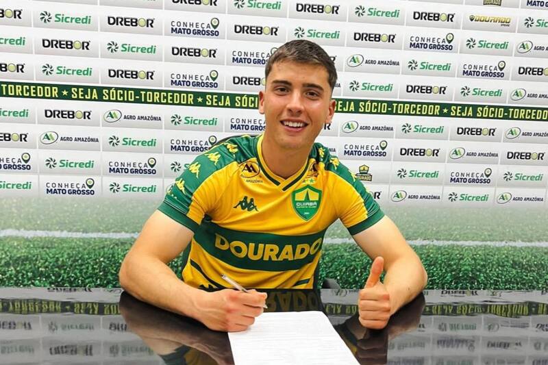 El delantero de 19 años fue presentado como nuevo jugador de Cuiabá.