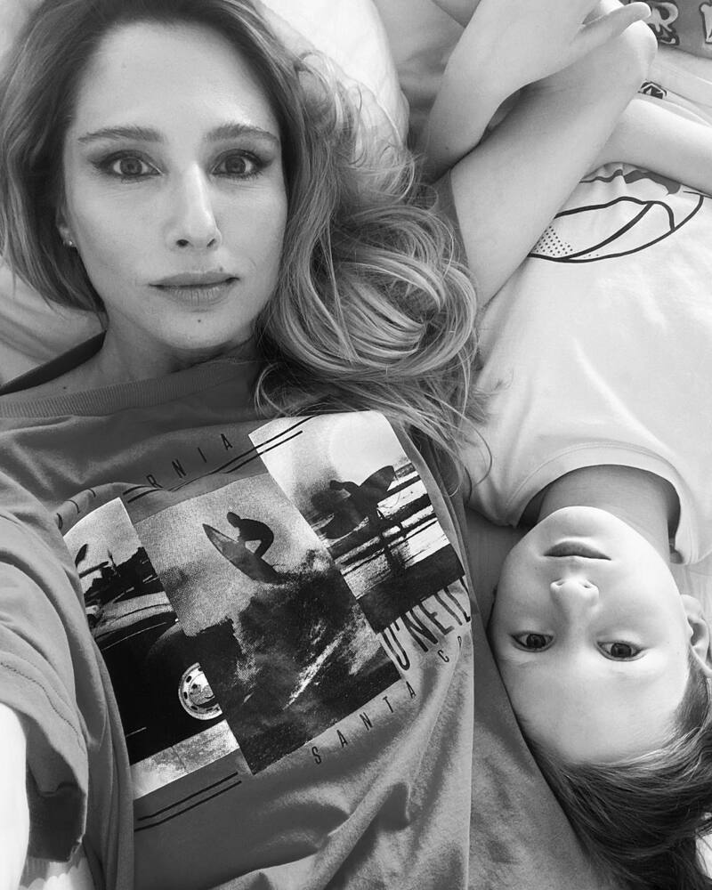 Mane Swett junto a su hijo años atrás