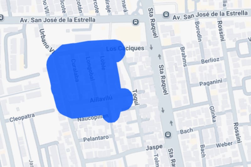 En este sector el corte de luz se extenderá por hasta siete horas. Créditos: Enel.