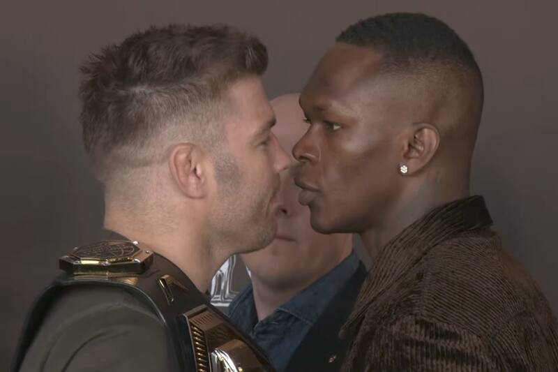 el cara a cara previo a su pelea por el Campeonato de Peso Mediano en el UFC 305.