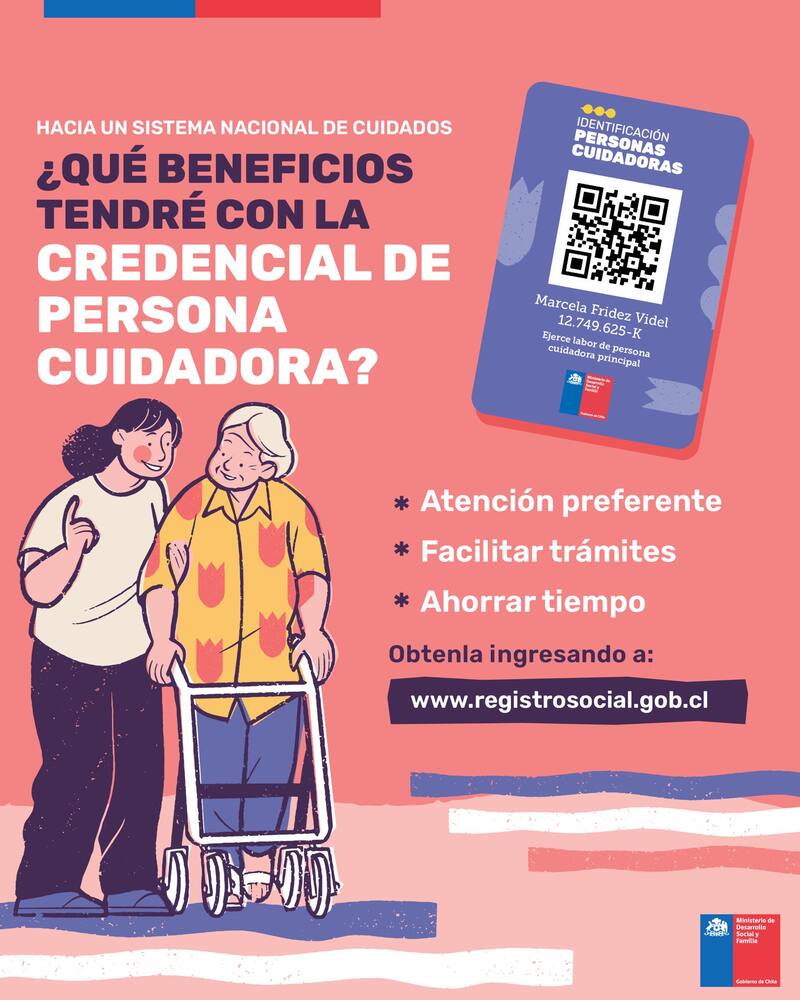Este registro permite beneficiar a miles de personas que ejercen labores de cuidado. Créditos: Gobierno.