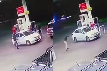 VIDEO | Funcionario PDI repelió asalto a balazos en bencinera: Uno de los delincuentes resultó abatido