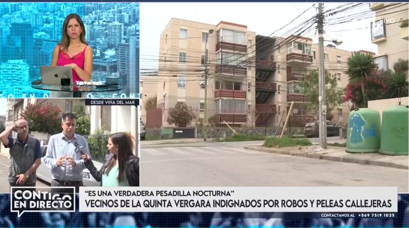 Explica que trabajará con los vecinos para presentar un requerimiento a la Municipalidad / Chilevisión