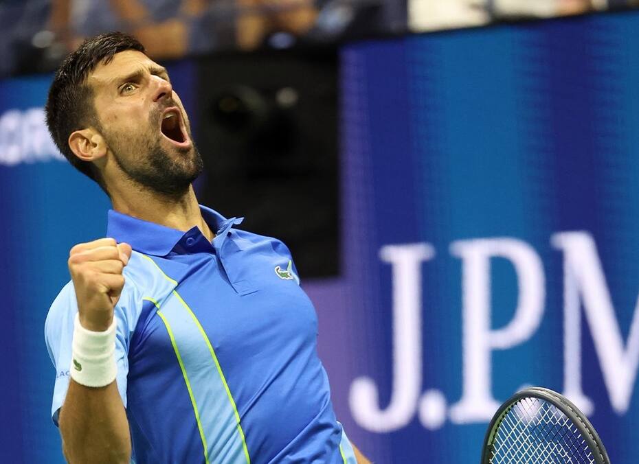 Novak Djokovic en el US Open
