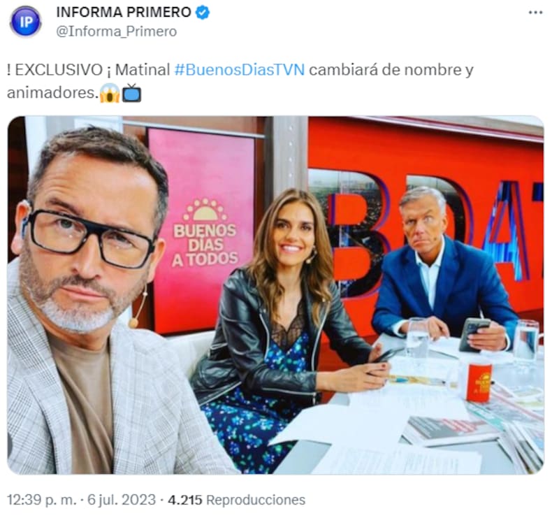 ¿El “Buenos días a todos” cambia de nombre y animadores?