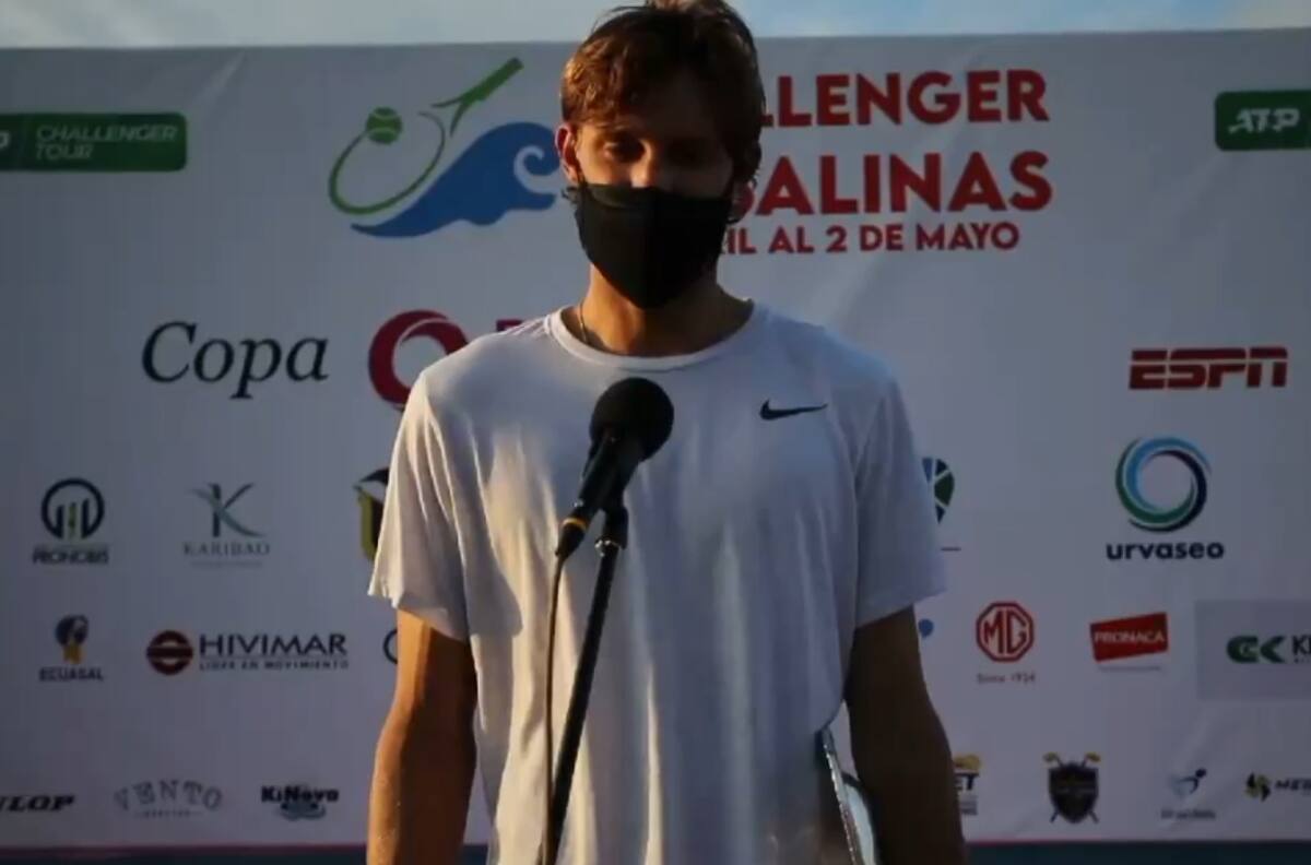 Nicolás Jarry sigue disfrutando su buen momento en Ecuador: "No hay que cambiar el chip"