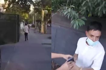 VIDEO | Ñuñoa: Ciclistas persiguen a delincuente y logran recuperar el celular que le había robado a mujer