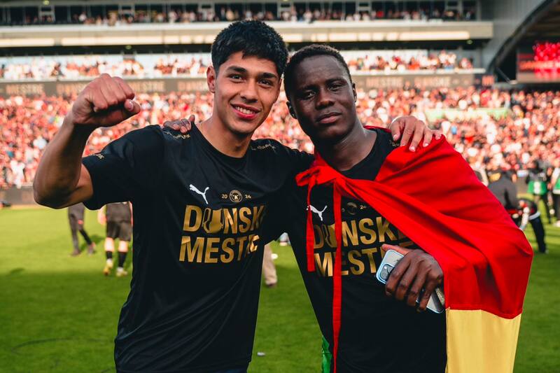 Tras ser campeón en Dinamarca, en Francia aseguran que el Marsella va por Darío Osorio cuando se confirme la llegada de Sérgio Conceição. Foto: Midtjylland.