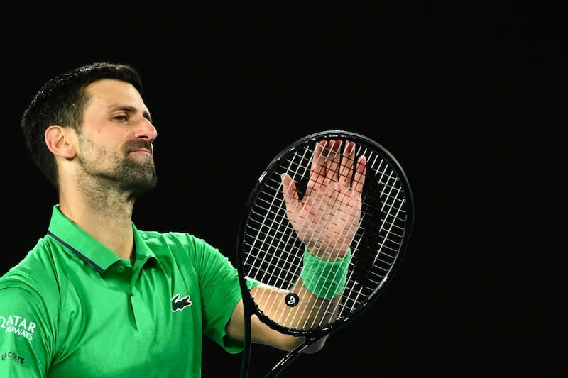 El serbio luchó en cuatro sets ante Carlos Alcaraz en la final del Australian Open. Foto: Agencia EFE.