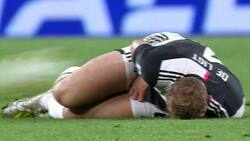 Eso debió doler: De Ligt sufrió pisotón en delicada zona por parte de Duván Zapata