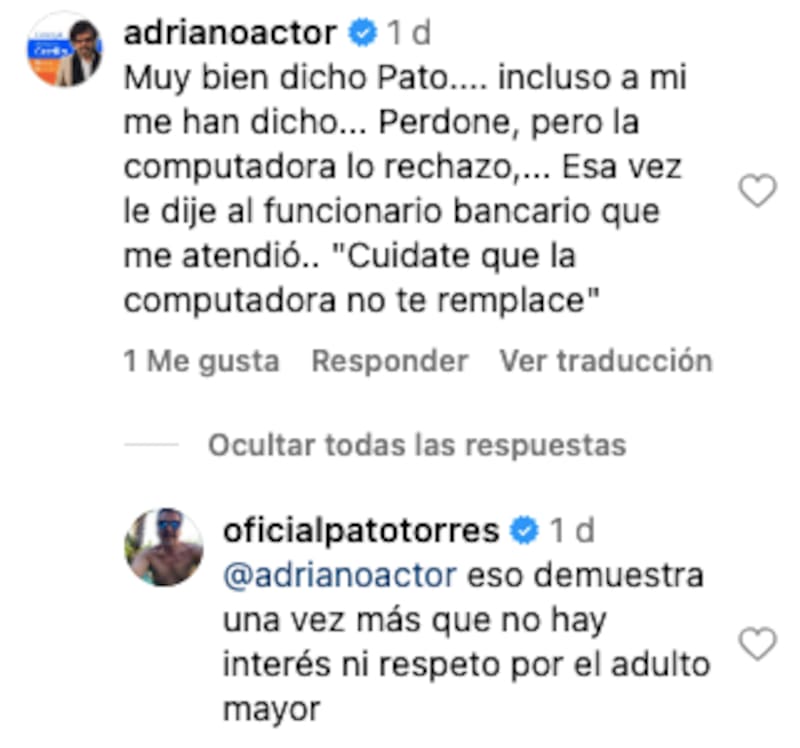 Adriano Castillo reaccionó a anécdota de Pato Torres.