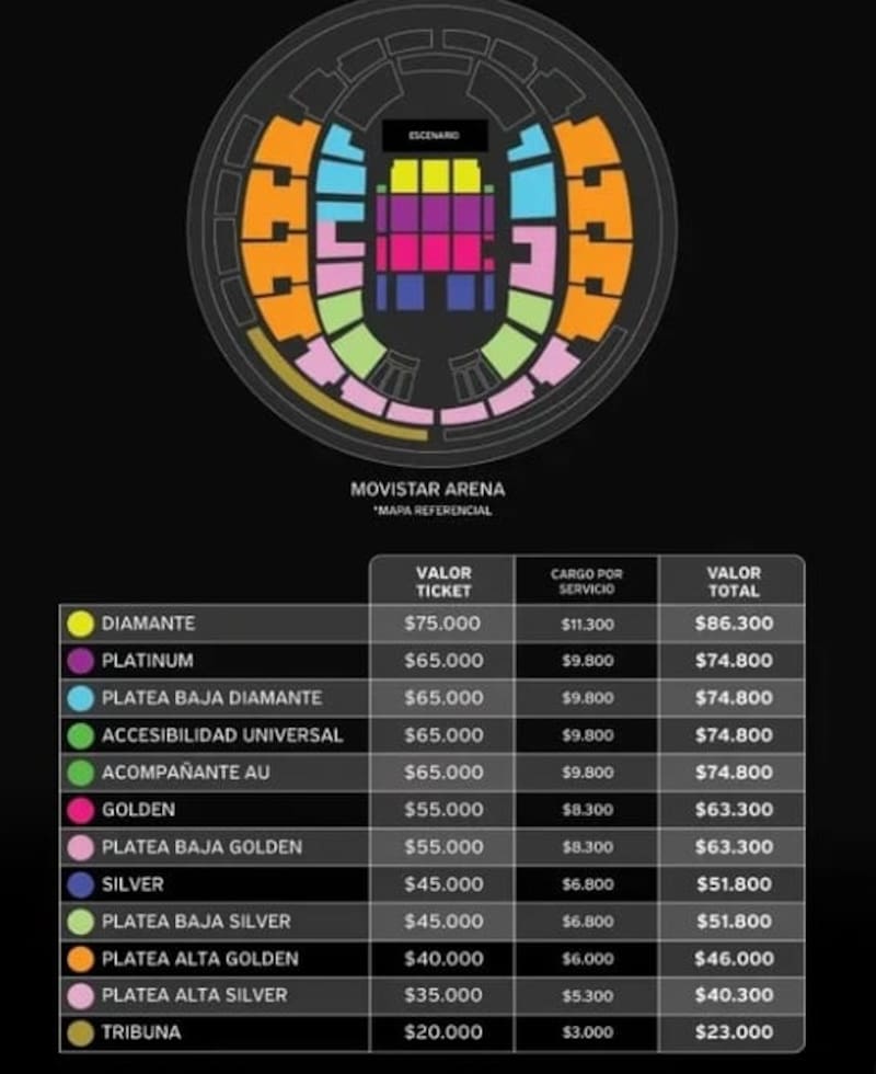 Las entradas saldrán a la venta este martes. Créditos: Instagram