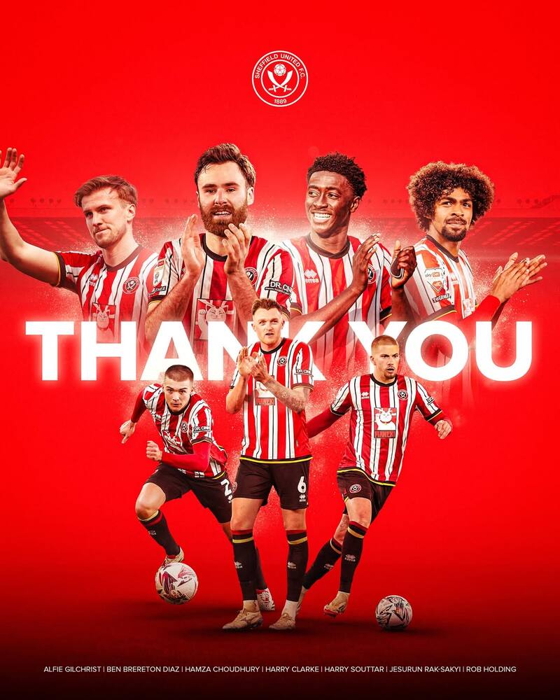 anunció la salida de Ben Brereton. Foto: @sheffieldunited