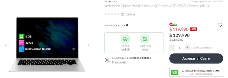 Su batería dura hasta 12 horas.