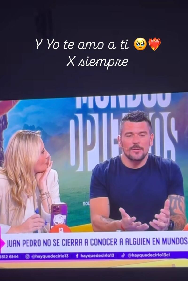 La cantante reaccionó a intima confesión de Juan Pedro.