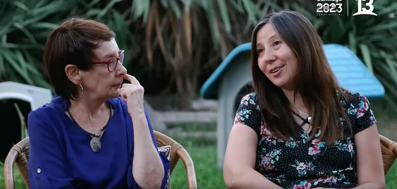 Mónica Carrasco y su hija Jaco.