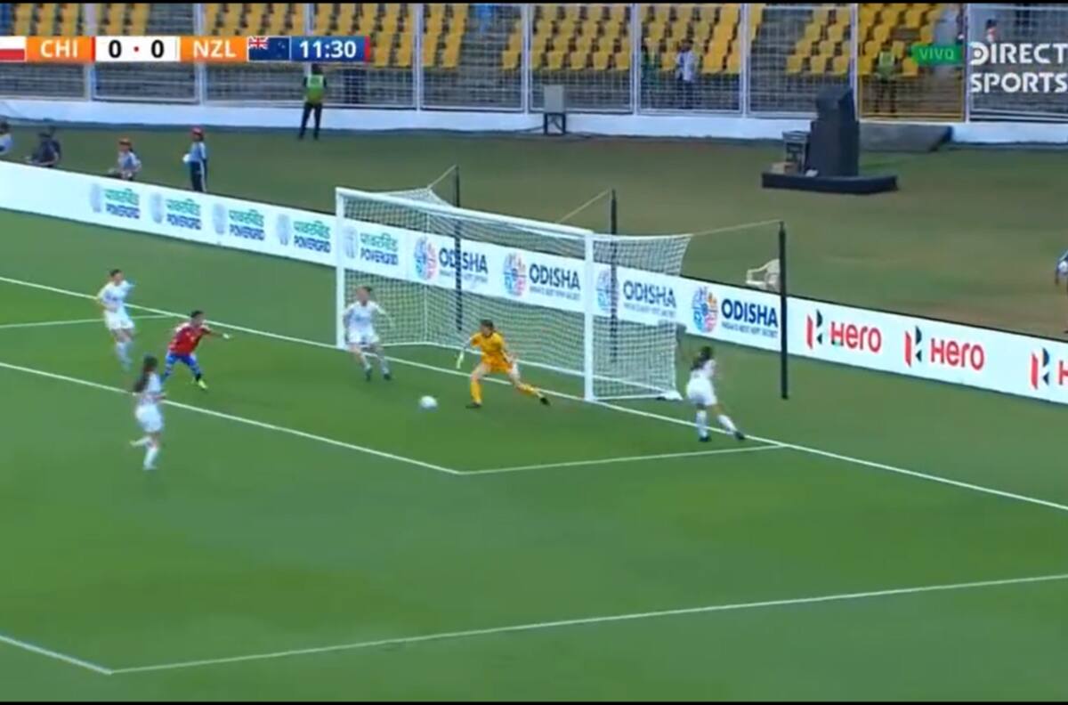 VIDEO | Así fue el primer gol de La Roja sub 17 ante Nueva Zelanda en el Mundial de la India