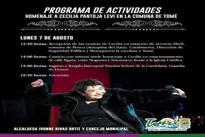 Cecilia tendrá homenaje póstumo