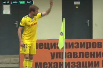 ¡Golazo en Bielorrusia! Anotación olímpica en triunfo del Bate Borisov sobre Minsk