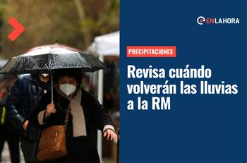 Lluvia en Santiago | ¿Tendremos lluvia en la Región Metropolitana este domingo 31 de julio?