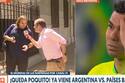 "Es para Chile que está muerto": Periodista de Canal 13 protagonizó tensa discusión con hincha argentino