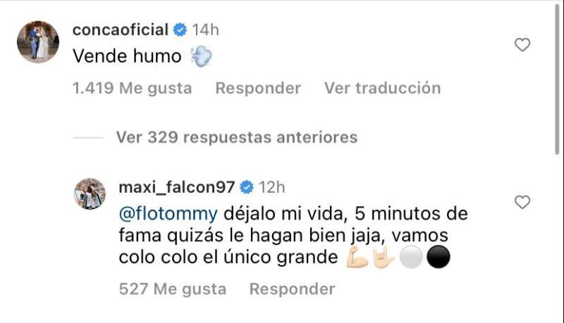 El defensor de Colo Colo fue criticado por Darío Conca, ex jugador de la UC.