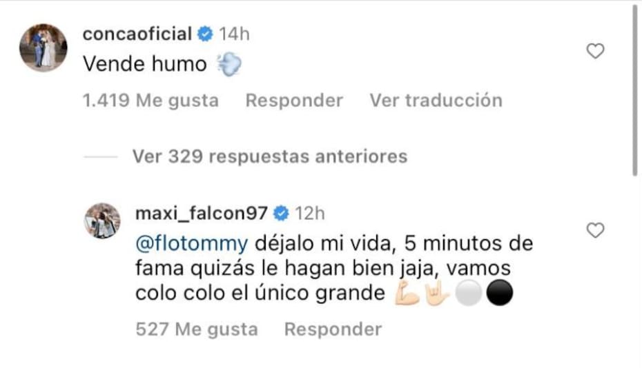 El defensor de Colo Colo fue criticado por Darío Conca, ex jugador de la UC.